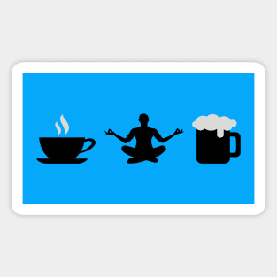 Things To Do List - Coffee, Yoga and Beer Magnet